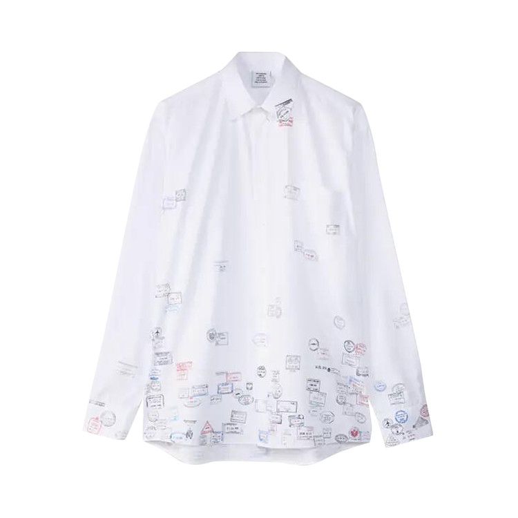Рубашка Vetements Passport Stamps Shirt, Stamps White
Рубашка Vetements Passport Stamps Shirt, Stamps White
