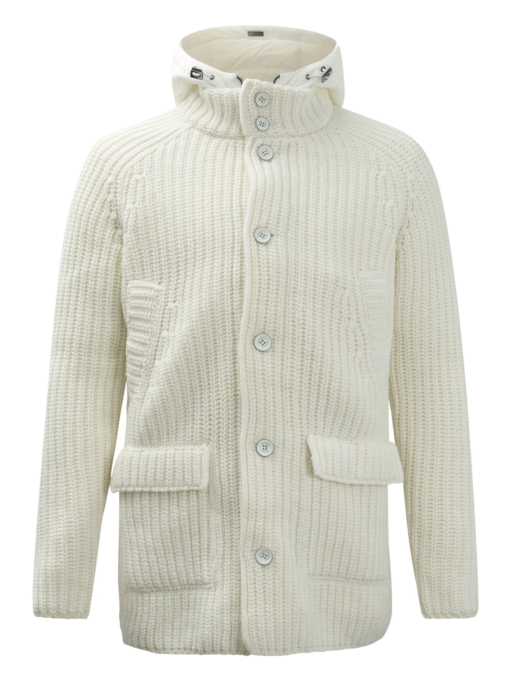 Пальто на пуговицах с капюшоном Herno, белый
Пальто на пуговицах с капюшоном Herno, белый