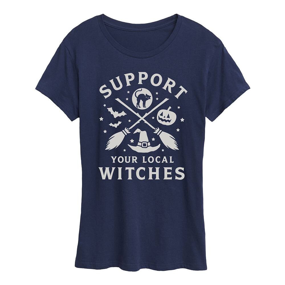 Женская футболка «Поддержите местных ведьм» на Хэллоуин Licensed Character, темно-синий
Женская футболка «Поддержите местных ведьм» на Хэллоуин Licensed Character, темно-синий