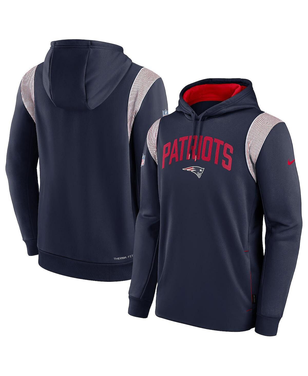 Мужской темно-синий пуловер с капюшоном New England Patriots Sideline Athletic Stack Performance Nike
Мужской темно-синий пуловер с капюшоном New England Patriots Sideline Athletic Stack Performance Nike