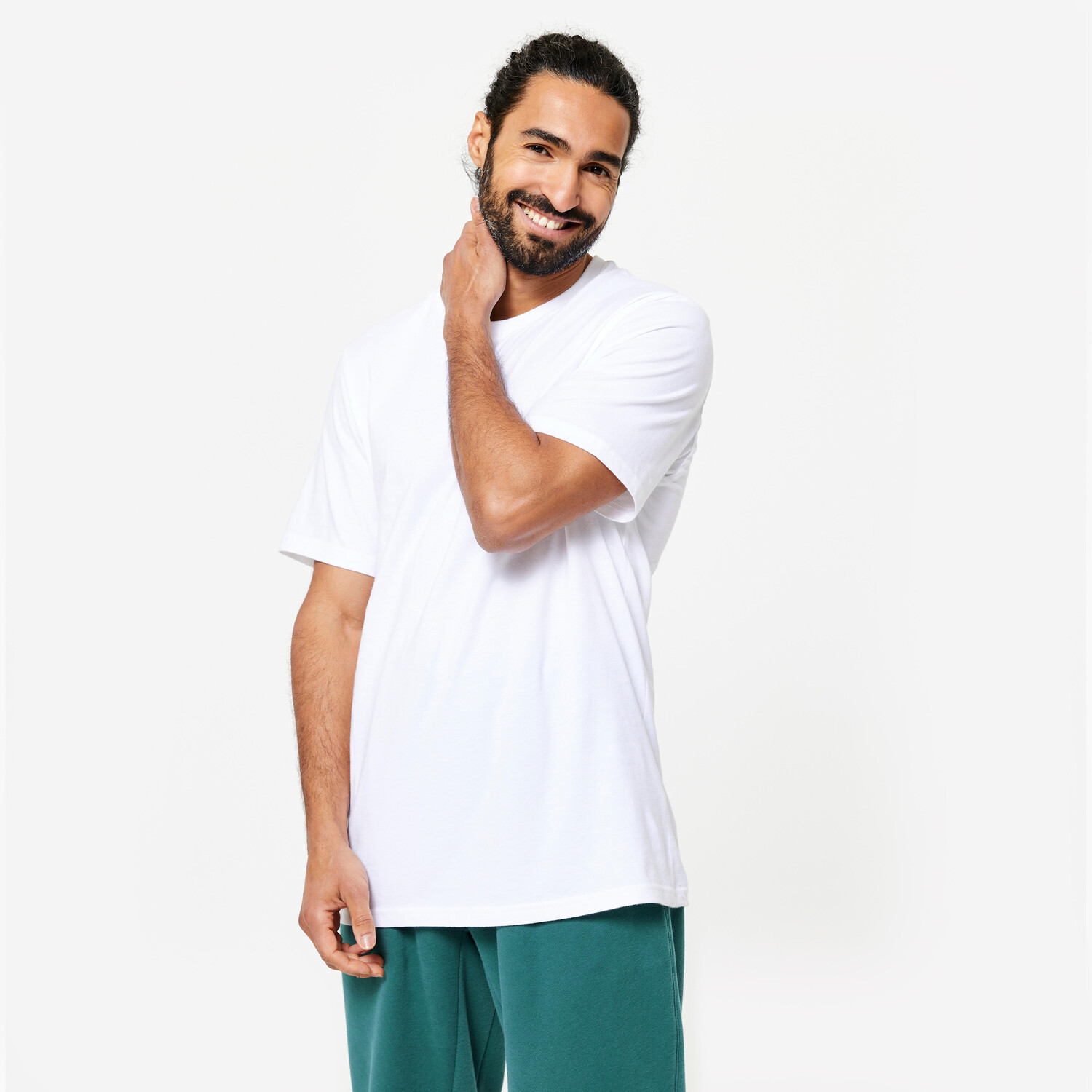 Мужская футболка для фитнеса 500 Essentials - Ice White Domyos
Мужская футболка для фитнеса 500 Essentials - Ice White Domyos