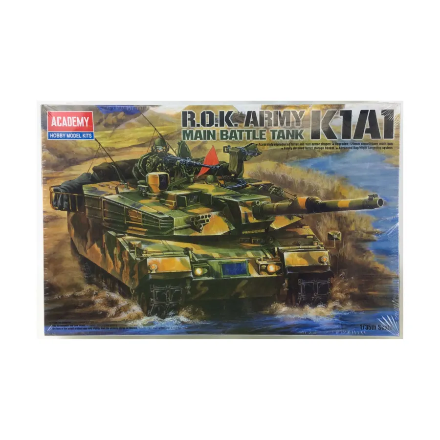 Р.О.К. Основной боевой танк К1А1, Military Model Kits (1:35) (Academy Hobby)
Р.О.К. Основной боевой танк К1А1, Military Model Kits (1:35) (Academy Hobby)