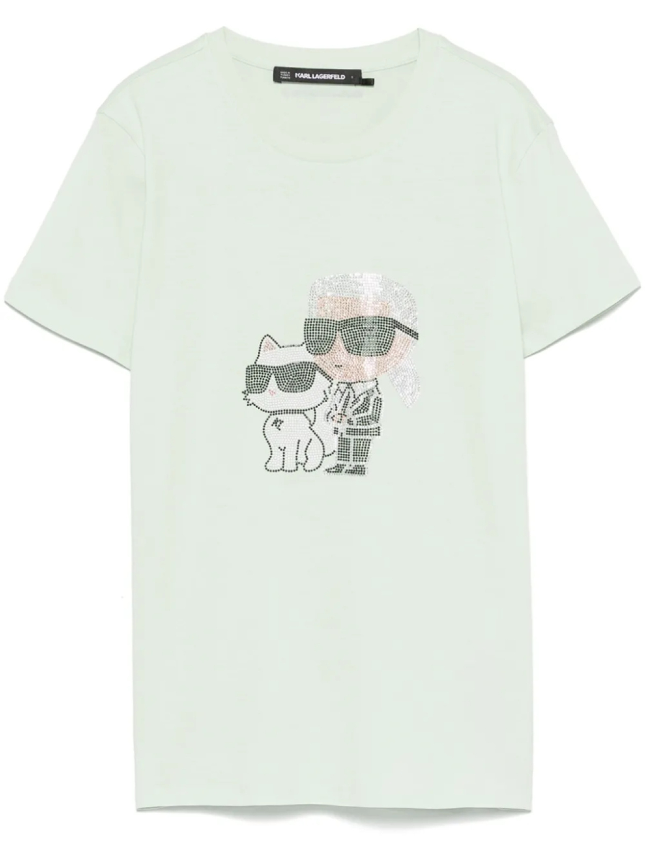 Футболка со стразами Karl Lagerfeld, зеленый
Футболка со стразами Karl Lagerfeld, зеленый