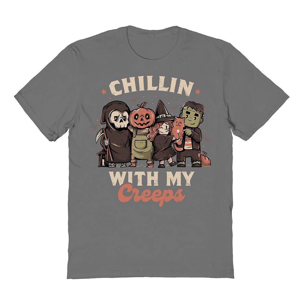 Мужская футболка Chilling With My Creeps с рисунком Хэллоуина Licensed Character, цвет Charcoal
Мужская футболка Chilling With My Creeps с рисунком Хэллоуина Licensed Character, цвет Charcoal