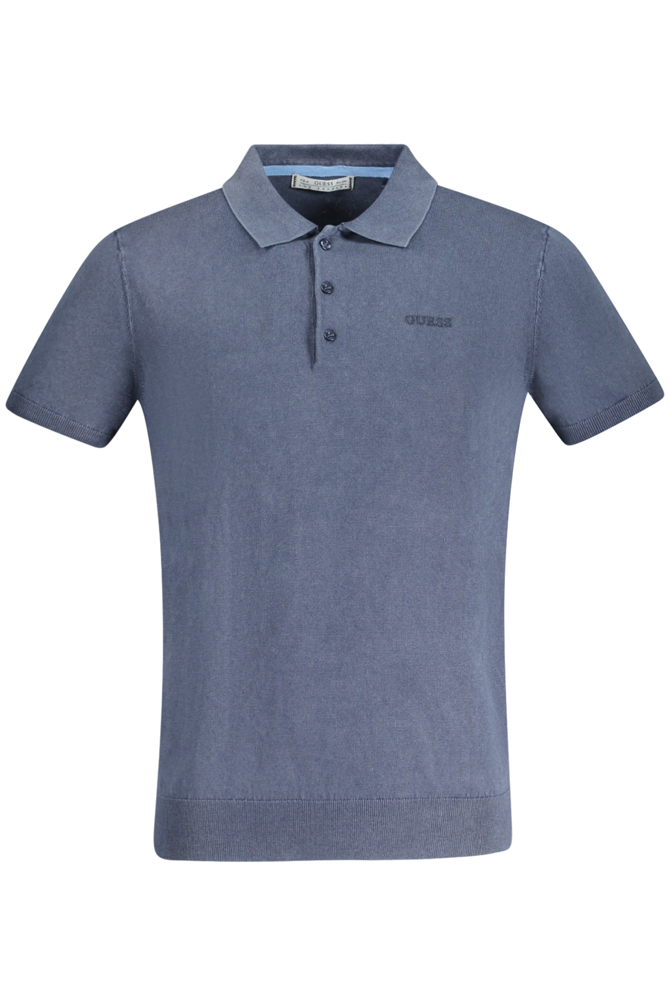 Футболка поло мужская Guess Jeans с добавлением шелка и логотипом, синий 
Футболка поло мужская Guess Jeans с добавлением шелка и логотипом, синий