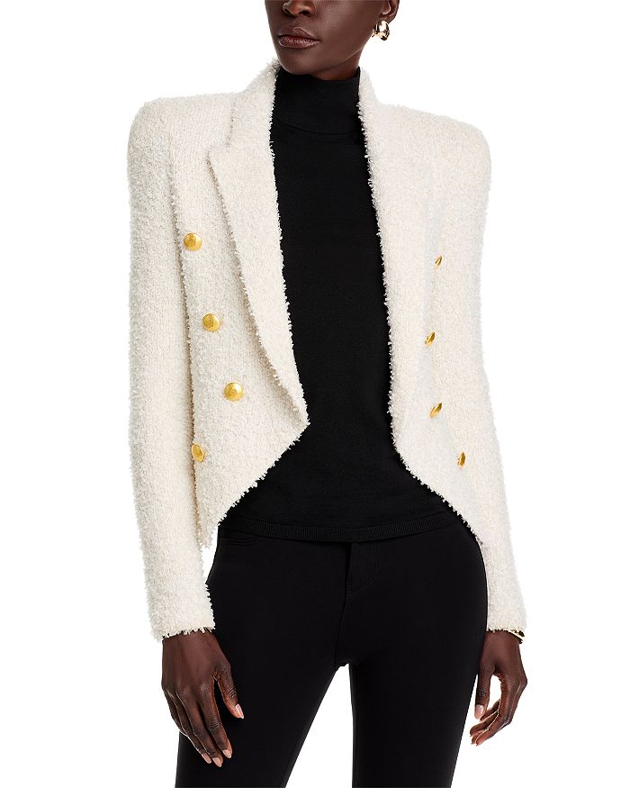 Двубортный пиджак Bethany Knit L'AGENCE, слоновая кость/кремовый
Двубортный пиджак Bethany Knit L'AGENCE, слоновая кость/кремовый