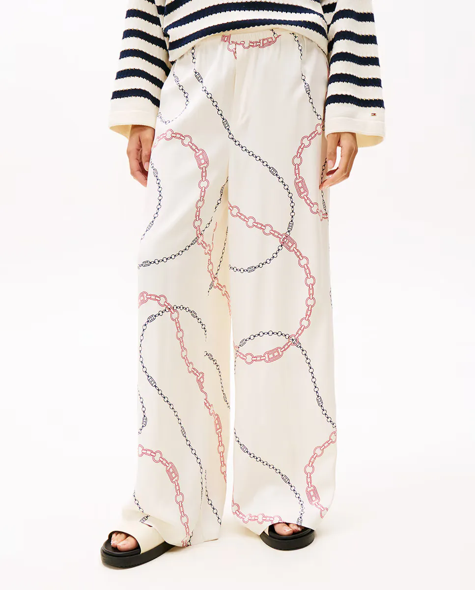 Женские брюки-палаццо с эластичным поясом Tommy Hilfiger, белый
Женские брюки-палаццо с эластичным поясом Tommy Hilfiger, белый