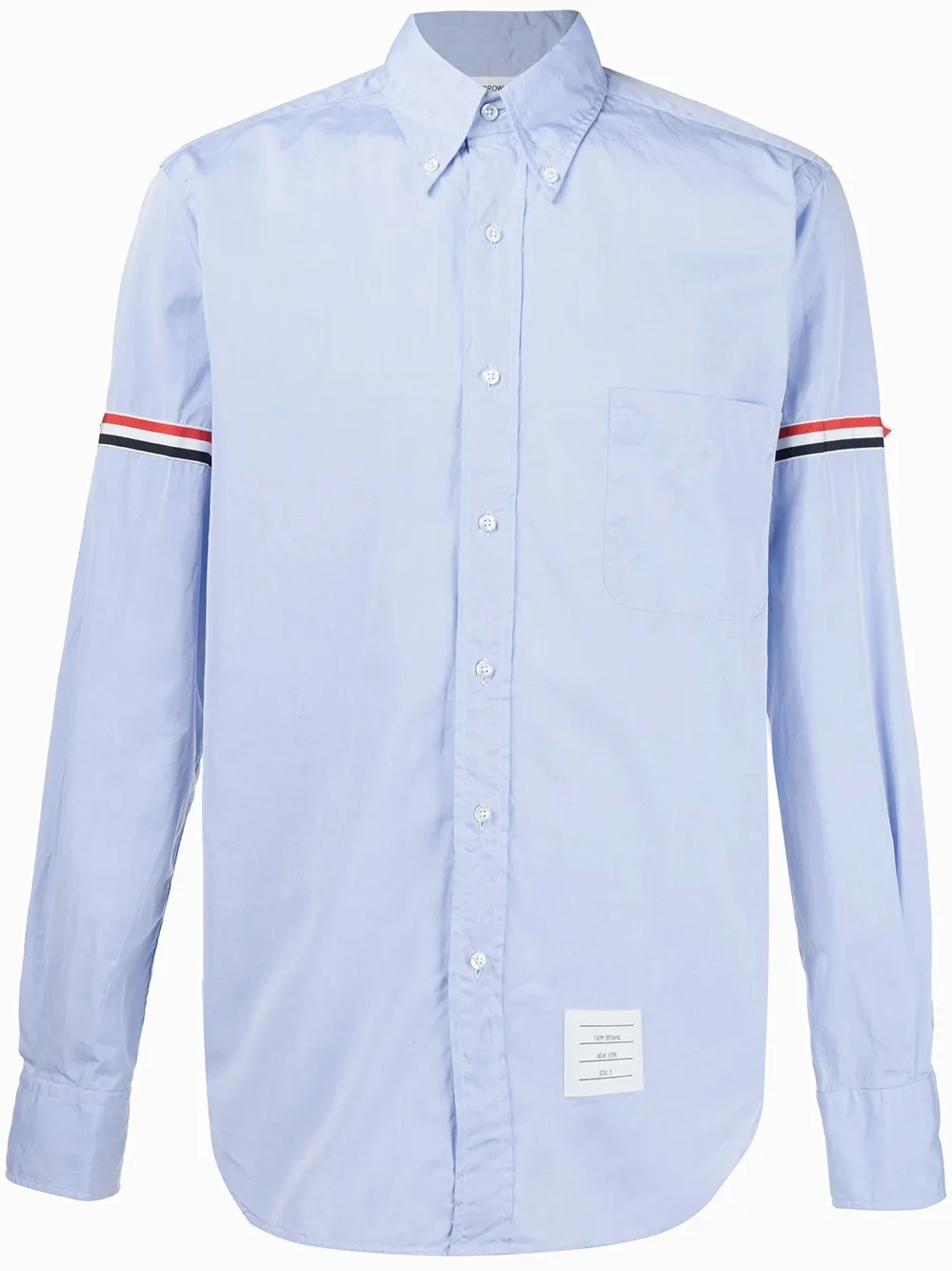 Рубашка с полосками на рукавах THOM BROWNE, синий
Рубашка с полосками на рукавах THOM BROWNE, синий