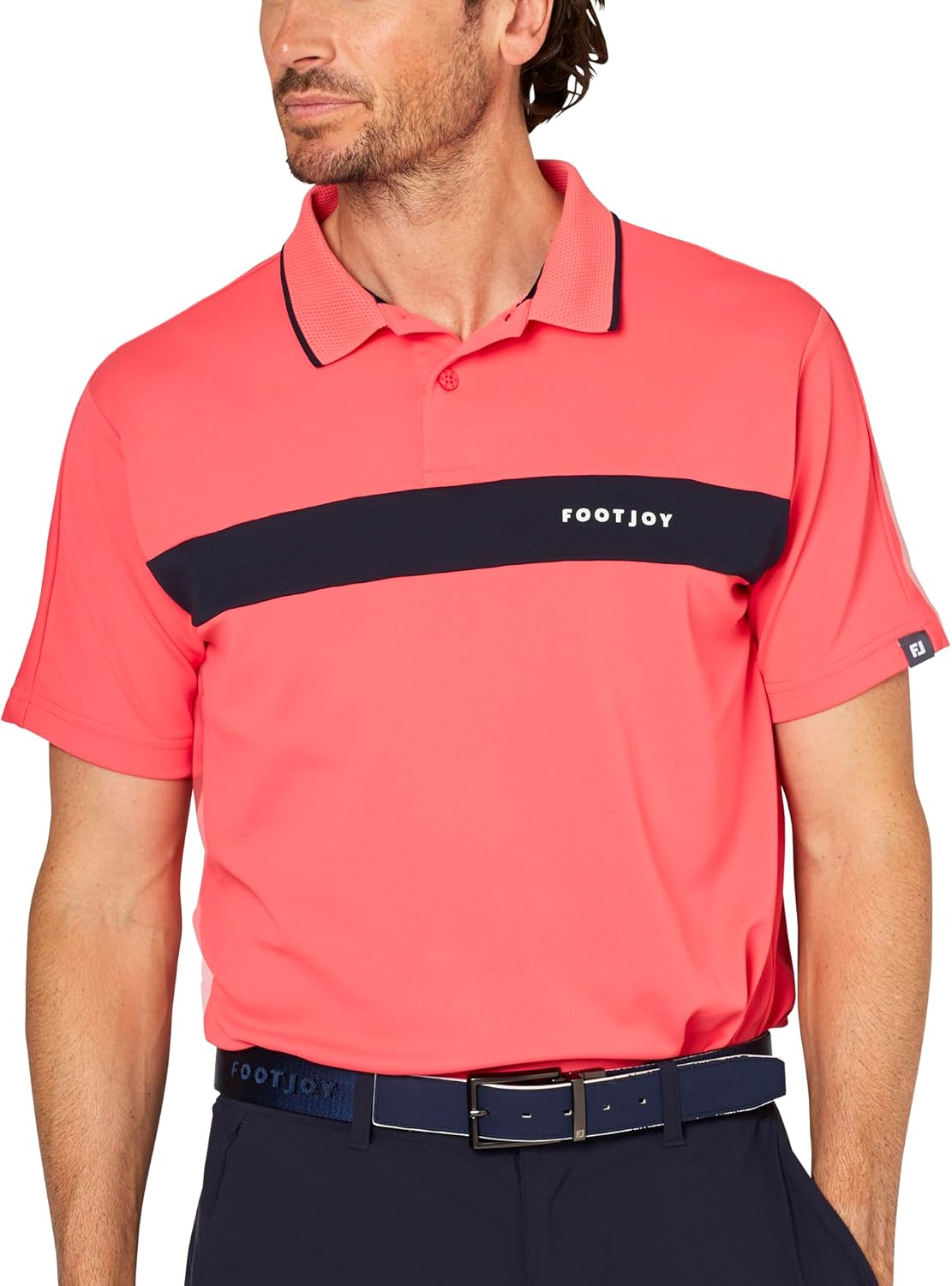 Мужская поло-рубашка FootJoy для гольфа с коротким рукавом и вырезом на груди
Мужская поло-рубашка FootJoy для гольфа с коротким рукавом и вырезом на груди