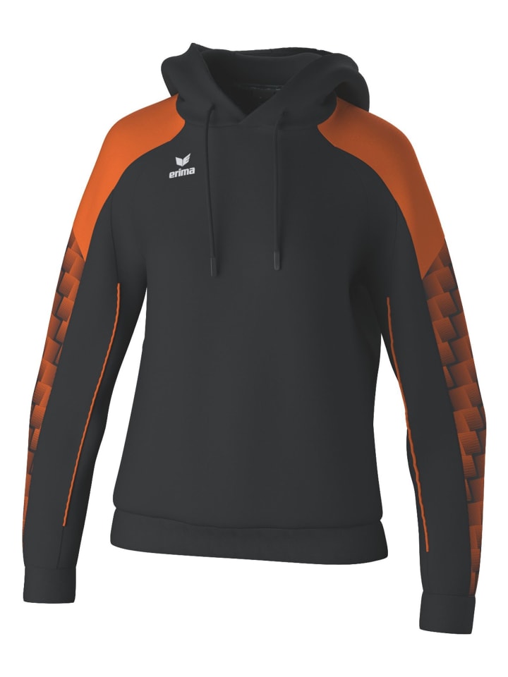 Erima Женская толстовка с капюшоном, черно-оранжевого цвета
Erima Женская толстовка с капюшоном, черно-оранжевого цвета