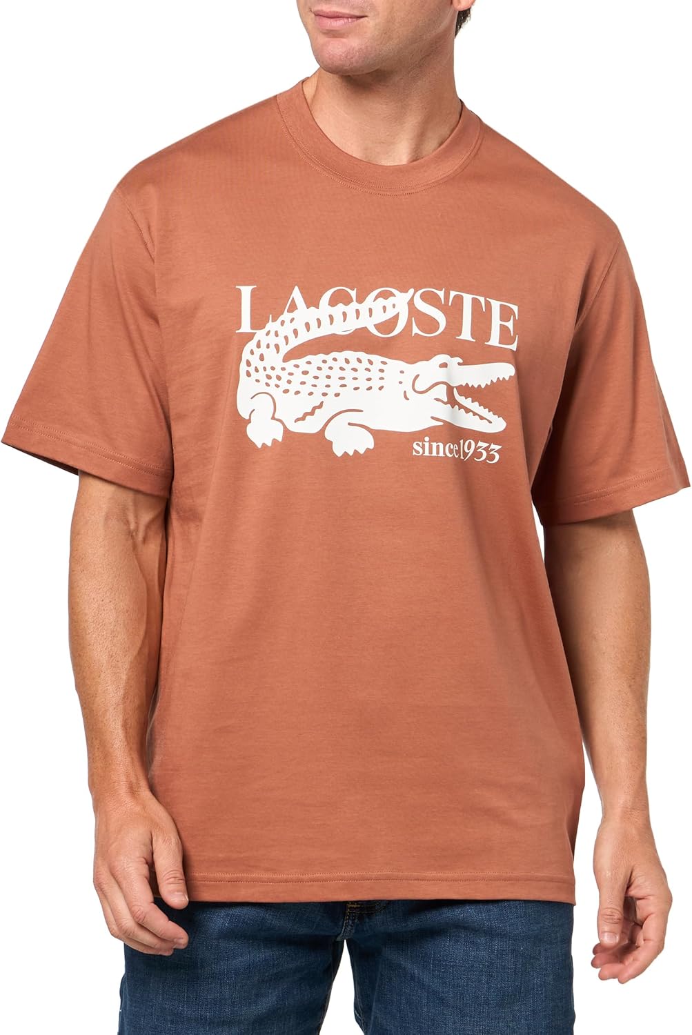 Мужская футболка Lacoste Classic Fit с круглым вырезом и коротким рукавом, фирменная, Track
Мужская футболка Lacoste Classic Fit с круглым вырезом и коротким рукавом, фирменная, Track