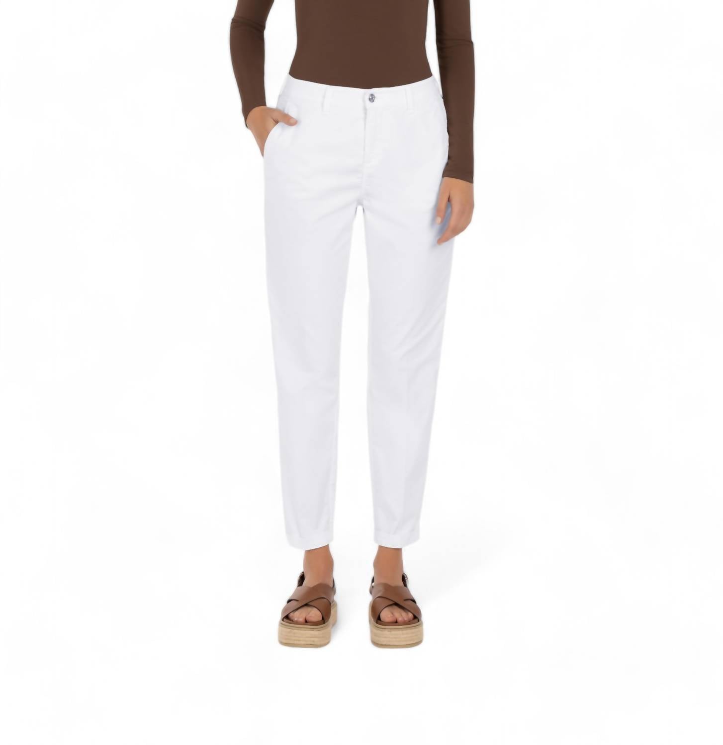 Брюки Чино с отворотами белого цвета MAC
Брюки Чино с отворотами белого цвета MAC