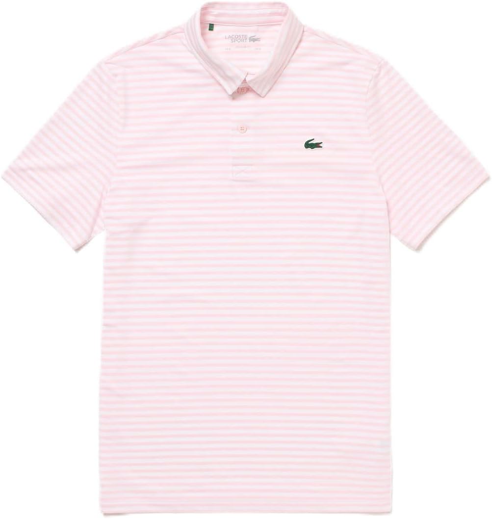 Мужская повседневная полосатая рубашка-поло Lacoste Ultra Dri-Bi-Color, розовый
Мужская повседневная полосатая рубашка-поло Lacoste Ultra Dri-Bi-Color, розовый