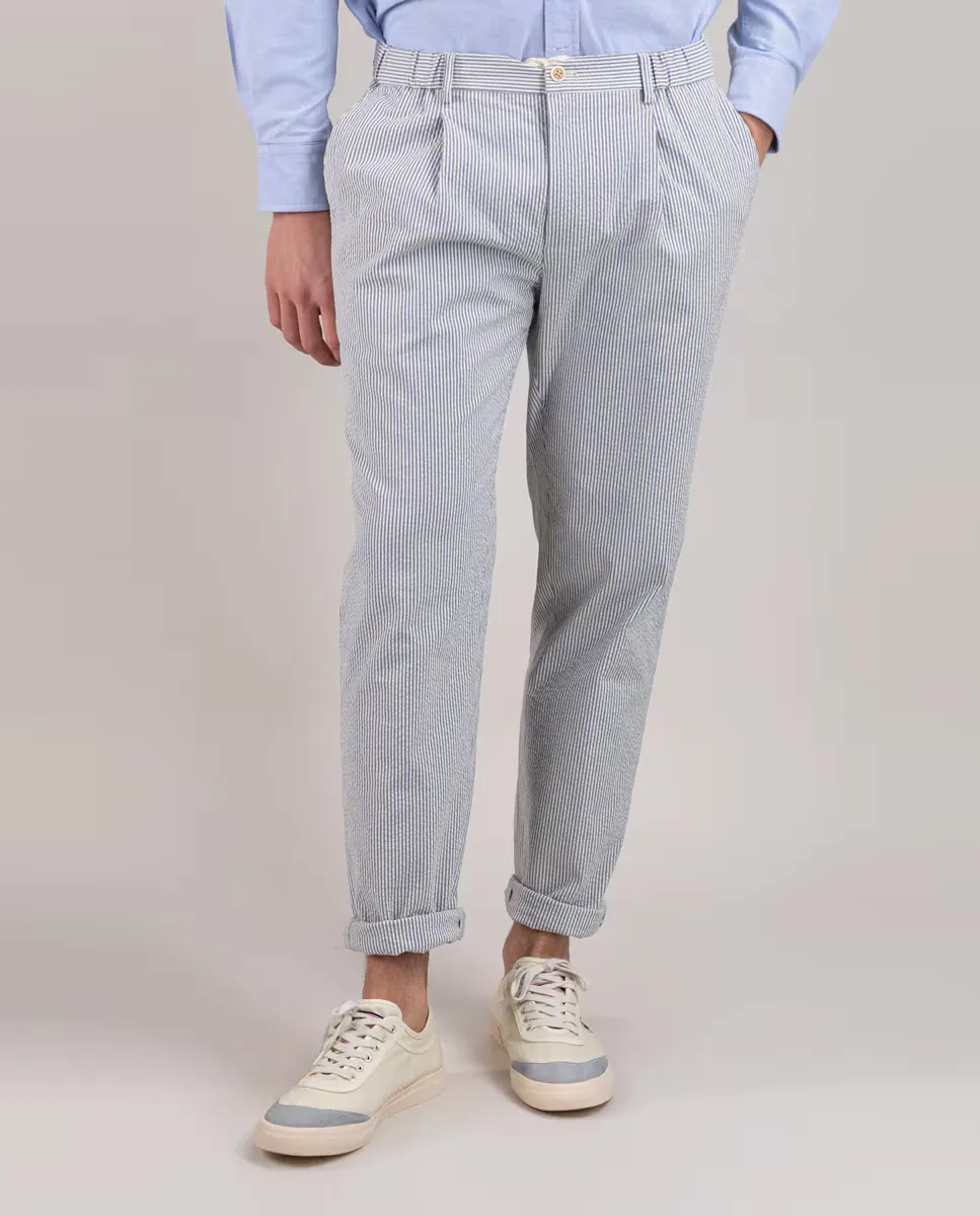 Мужские брюки-чиносы в полоску El Ganso, синий
Мужские брюки-чиносы в полоску El Ganso, синий