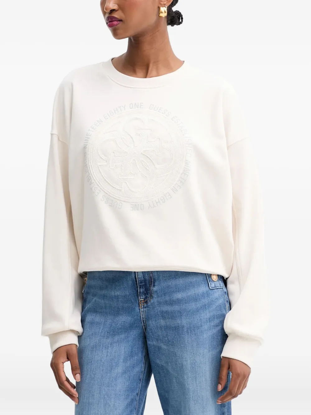 Свитшот с тиснёным рисунком Guess Usa, белый
Свитшот с тиснёным рисунком Guess Usa, белый