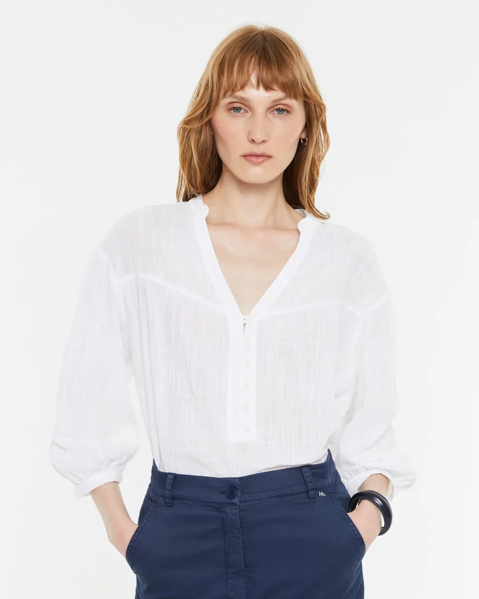 Женская блузка с французским рукавом Andam, пастельно-розовый
Женская блузка с французским рукавом Andam, пастельно-розовый