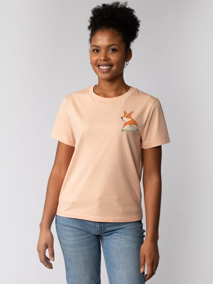 Футболка Corgi in Fraiche Peche wat Apparel
Футболка Corgi in Fraiche Peche wat Apparel