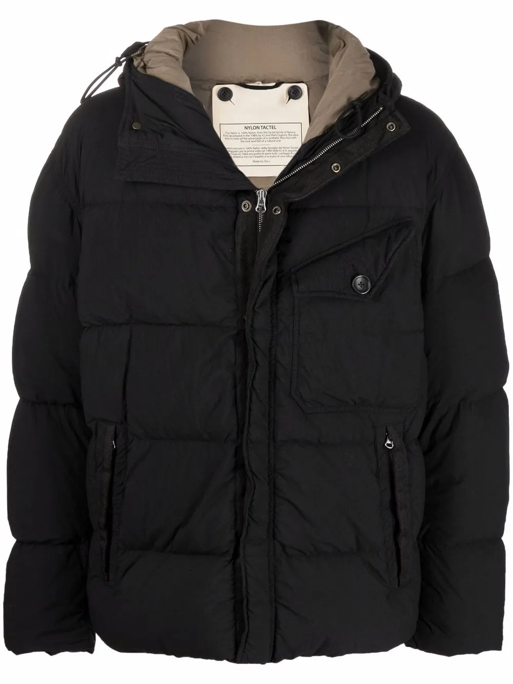 Пуховик на молнии TEN C, черный
Пуховик на молнии TEN C, черный