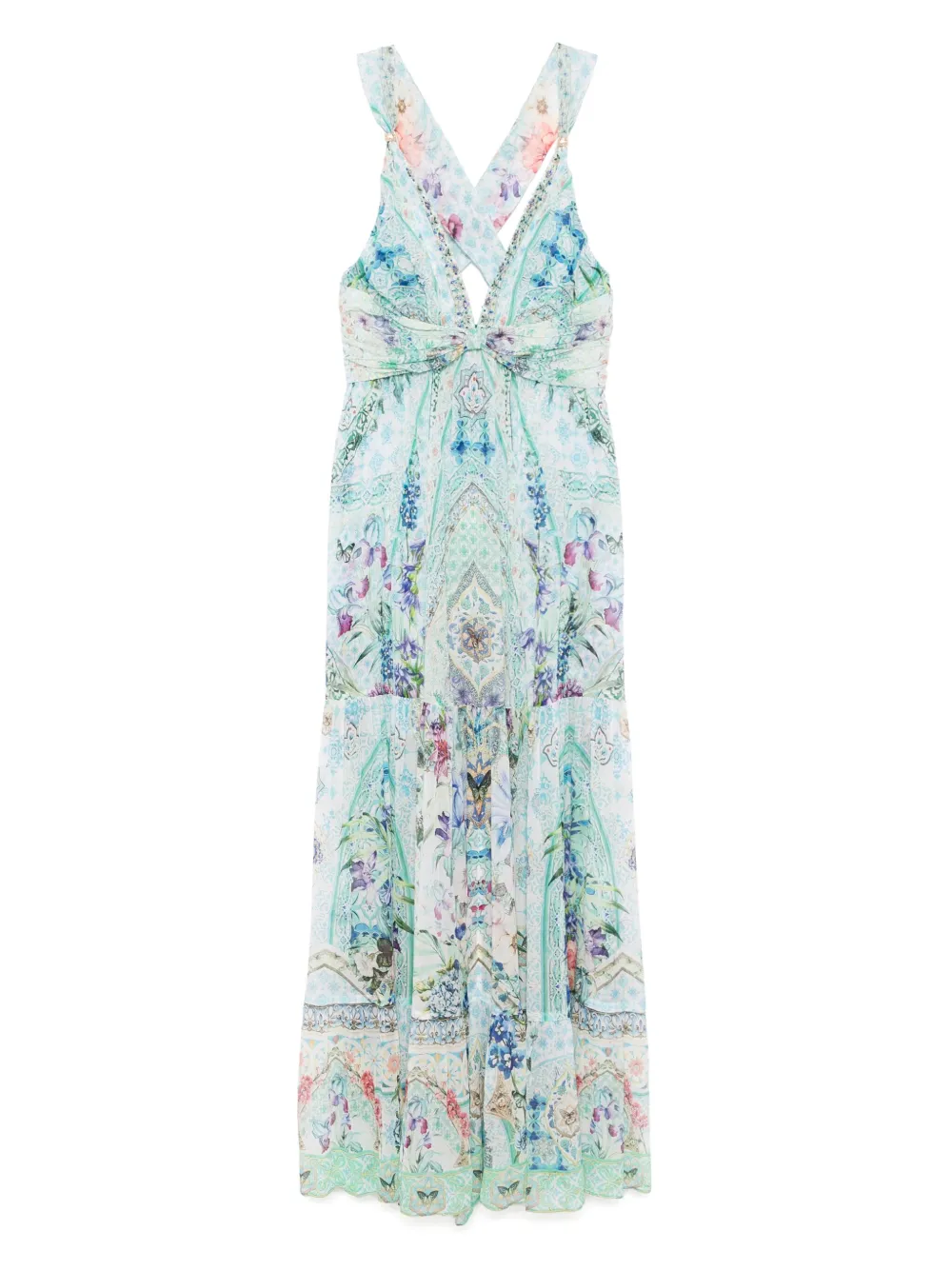 Платье со сборками и бисером Camilla, зеленый
Платье со сборками и бисером Camilla, зеленый