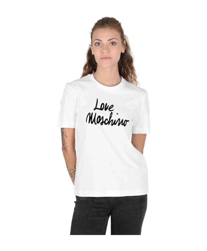 Стильная футболка с круглым вырезом Love Moschino, белый
Стильная футболка с круглым вырезом Love Moschino, белый