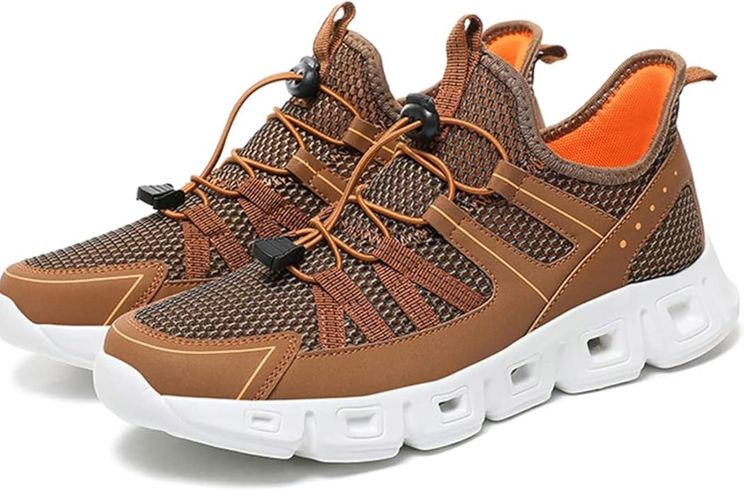 Мужские кроссовки для трейл-раннинга с эластичной застежкой, дышащей сеткой, удобной мягкой подошвой, противоскользящие, для бега и тренировок, легкие, для активного отдыха и походов Xinduoyu, коричневый
Мужские кроссовки для трейл-раннинга с эластичной застежкой, дышащей сеткой, удобной мягкой подошвой, противоскользящие, для бега и тренировок, легкие, для активного отдыха и походов Xinduoyu, коричневый