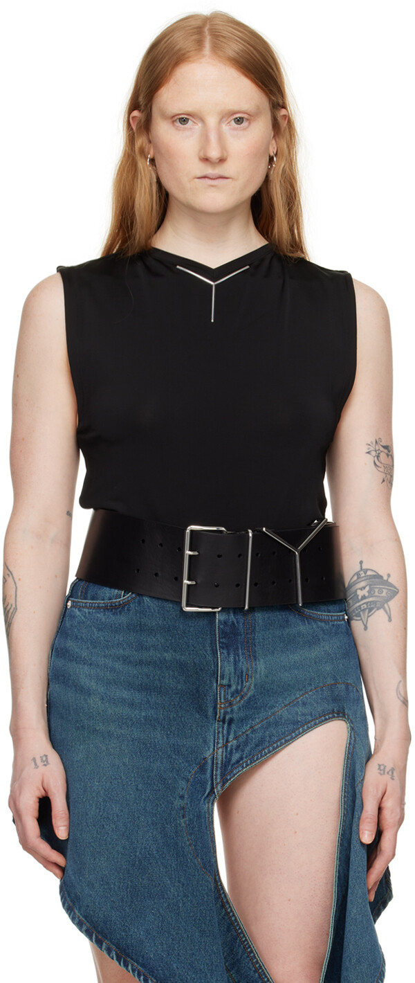 Черная хромированная майка Y/Project
Черная хромированная майка Y/Project