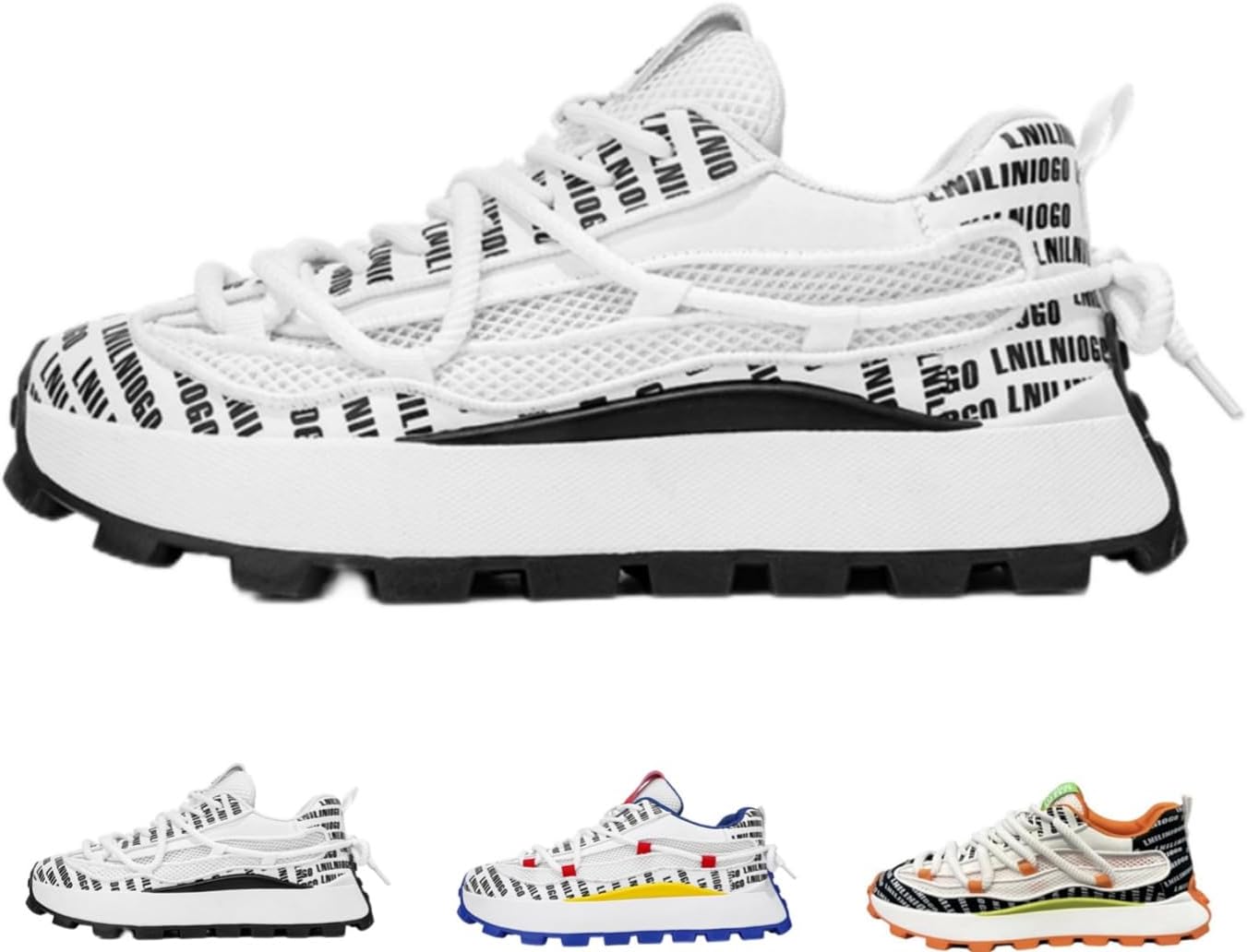 Мужские модные кроссовки MACEFIL на платформе, с дышащей сеткой, дизайном с буквами, в стиле папиных кроссовок, с не скользящей подошвой, удобные для прогулок и занятий спортом, белый
Мужские модные кроссовки MACEFIL на платформе, с дышащей сеткой, дизайном с буквами, в стиле папиных кроссовок, с не скользящей подошвой, удобные для прогулок и занятий спортом, белый