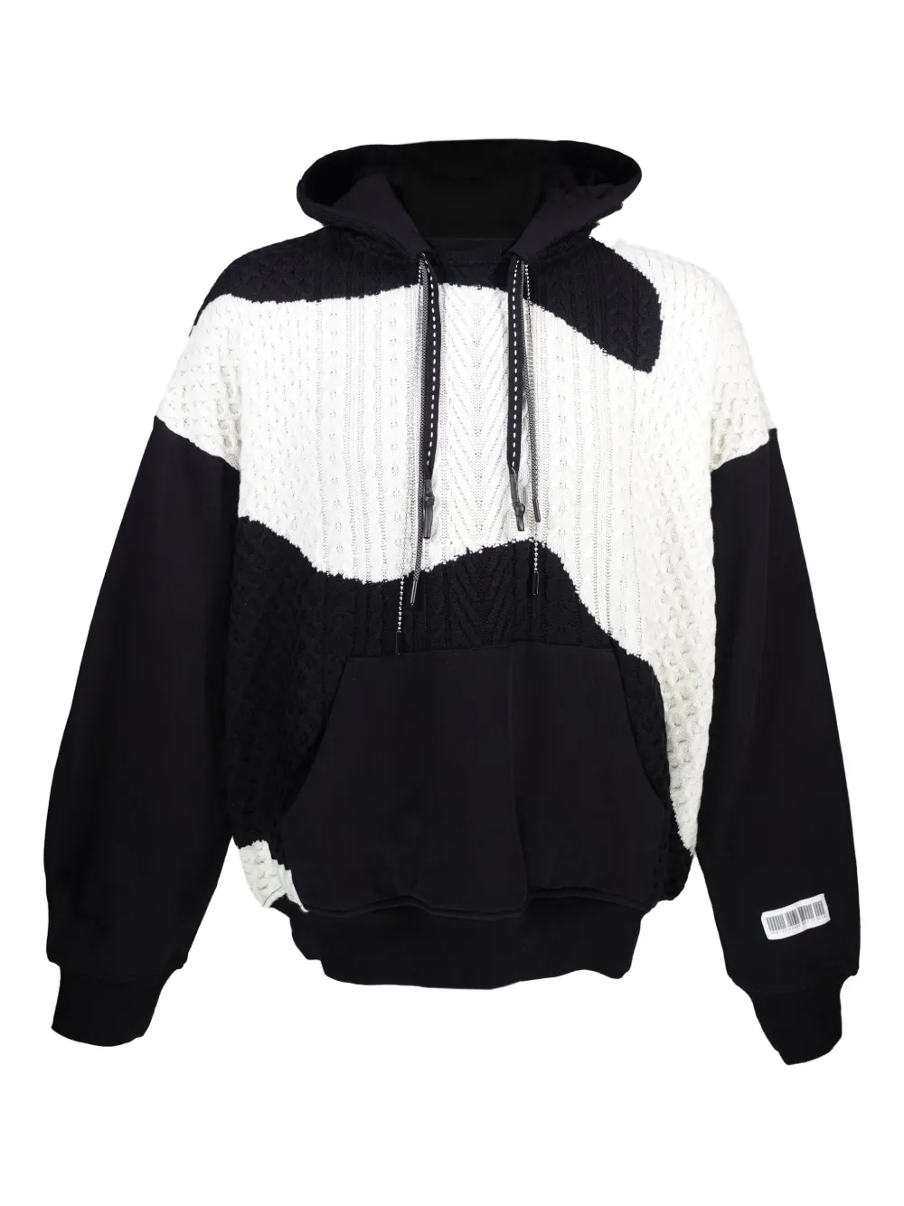 Худи фактурной вязки со вставками Mostly Heard Rarely Seen, черный
Худи фактурной вязки со вставками Mostly Heard Rarely Seen, черный