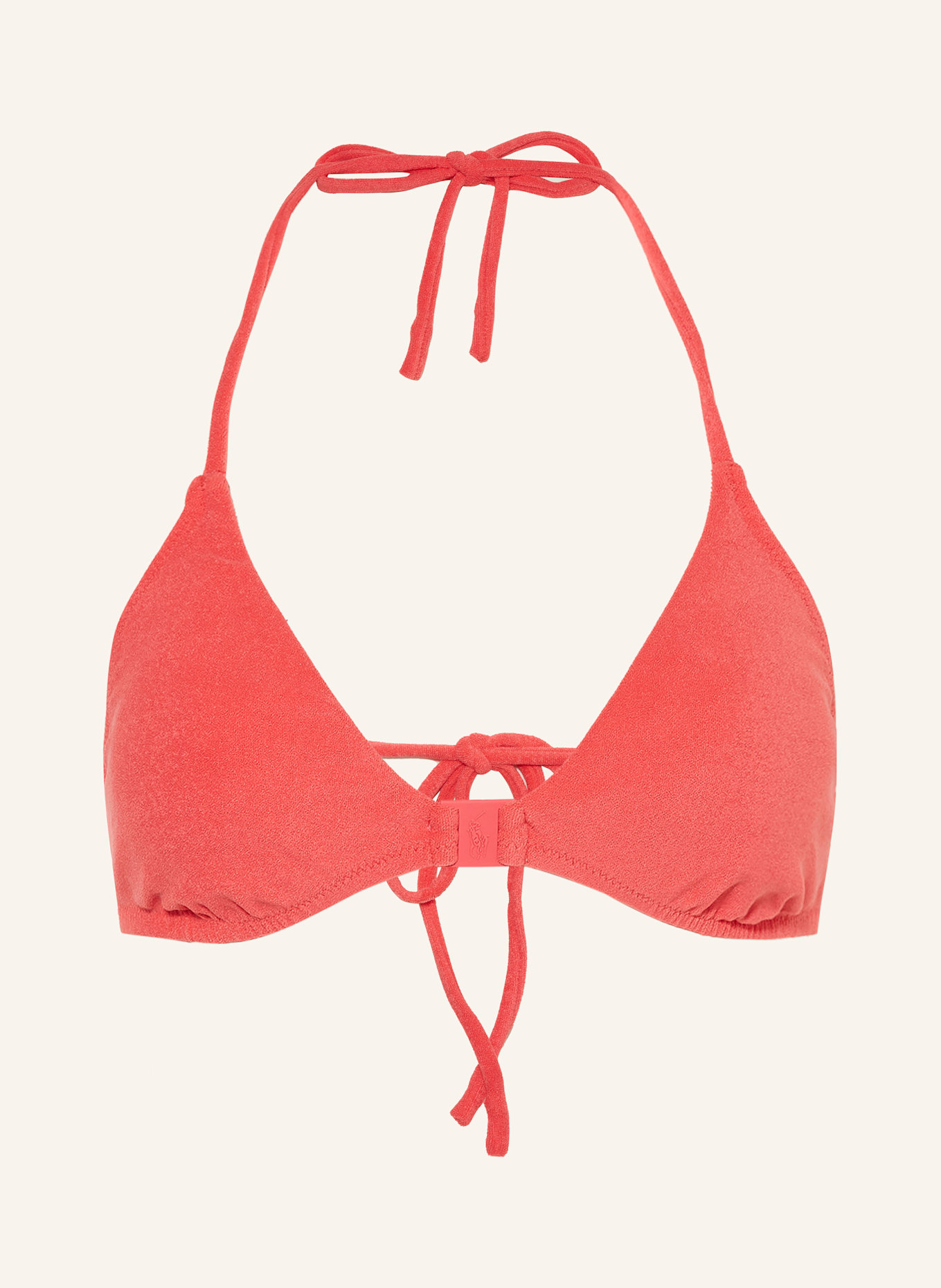 Треугольный бикини-топ махровый Polo Ralph Lauren, красный
Треугольный бикини-топ махровый Polo Ralph Lauren, красный