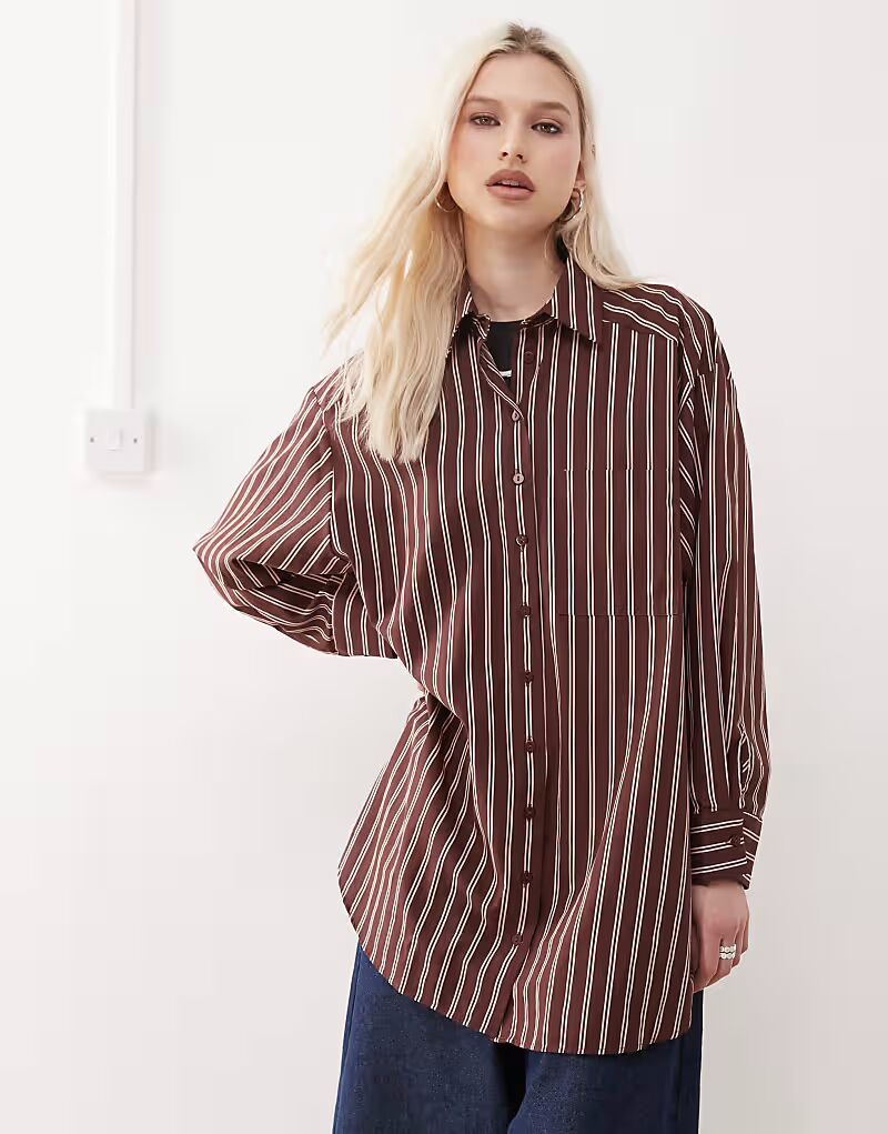 Рубашка свободного кроя COLLUSION в полоску 
Рубашка свободного кроя COLLUSION в полоску