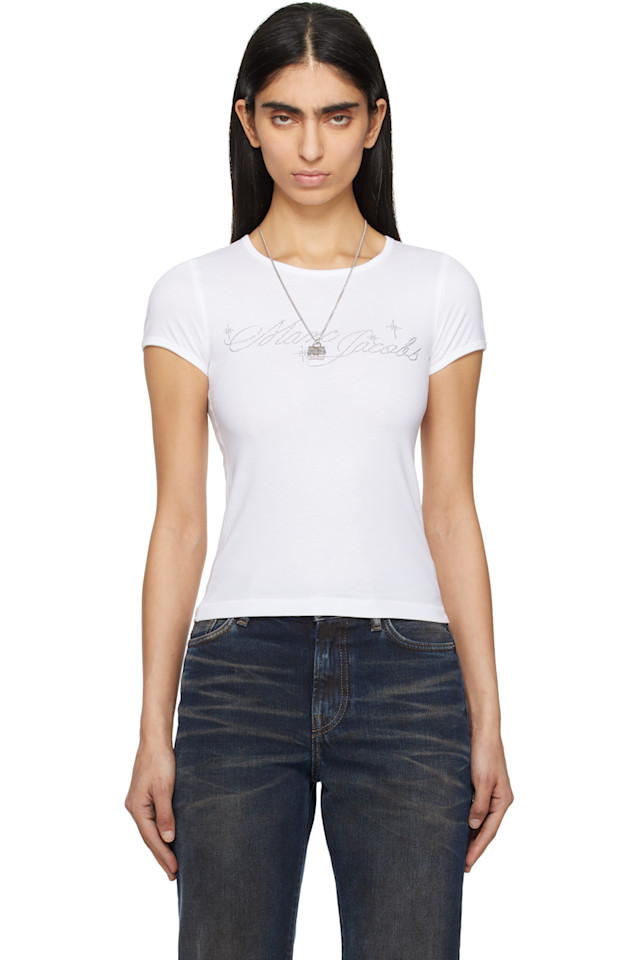 Футболка с логотипом Charm уменьшенного размера Marc Jacobs, белый
Футболка с логотипом Charm уменьшенного размера Marc Jacobs, белый