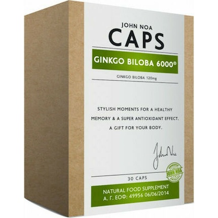 Гинкго Билоба 6000 120 мг Липосомальный для системы кровообращения - Память 30 Капсул John Noa
Гинкго Билоба 6000 120 мг Липосомальный для системы кровообращения - Память 30 Капсул John Noa