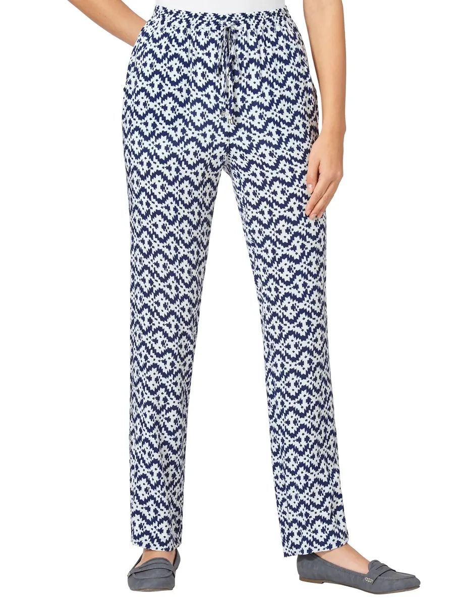 Брюки без застежки Classic Basics, синий
Брюки без застежки Classic Basics, синий