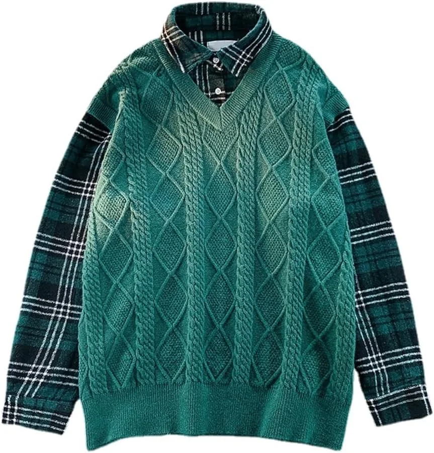 Мужской свитер Oversized с принтом - Casual Double Layered Cable Knitted Pullover Hesaco
Мужской свитер Oversized с принтом - Casual Double Layered Cable Knitted Pullover Hesaco