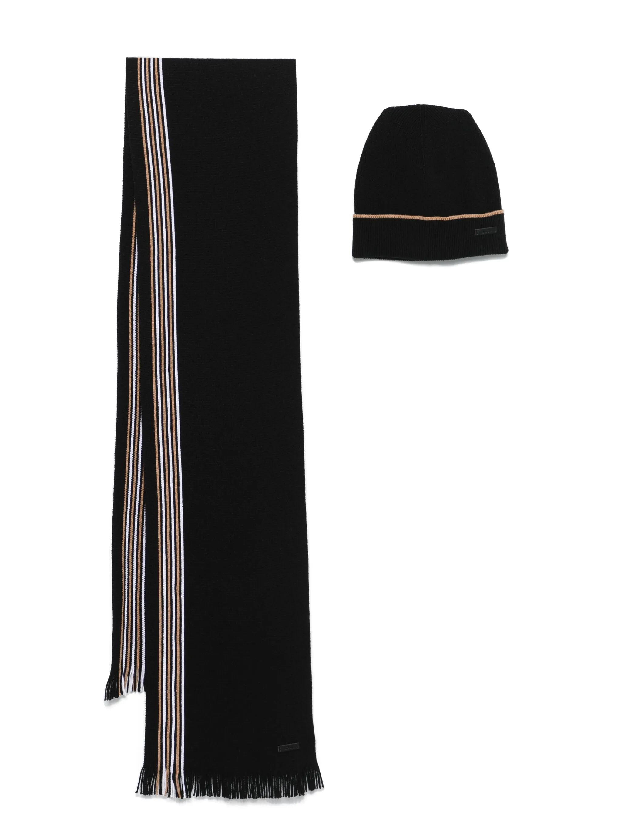 Комплект из шарфа и шапки с нашивкой-логотипом Boss, черный
Комплект из шарфа и шапки с нашивкой-логотипом Boss, черный