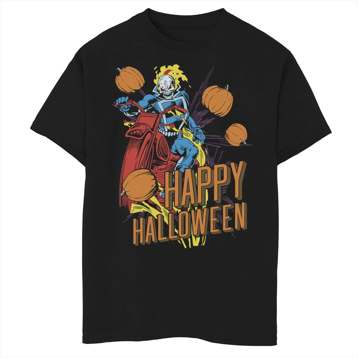 Футболка с рисунком «Призрачный гонщик Marvel» для мальчиков 8–20 лет на Хэллоуин Marvel
Футболка с рисунком «Призрачный гонщик Marvel» для мальчиков 8–20 лет на Хэллоуин Marvel