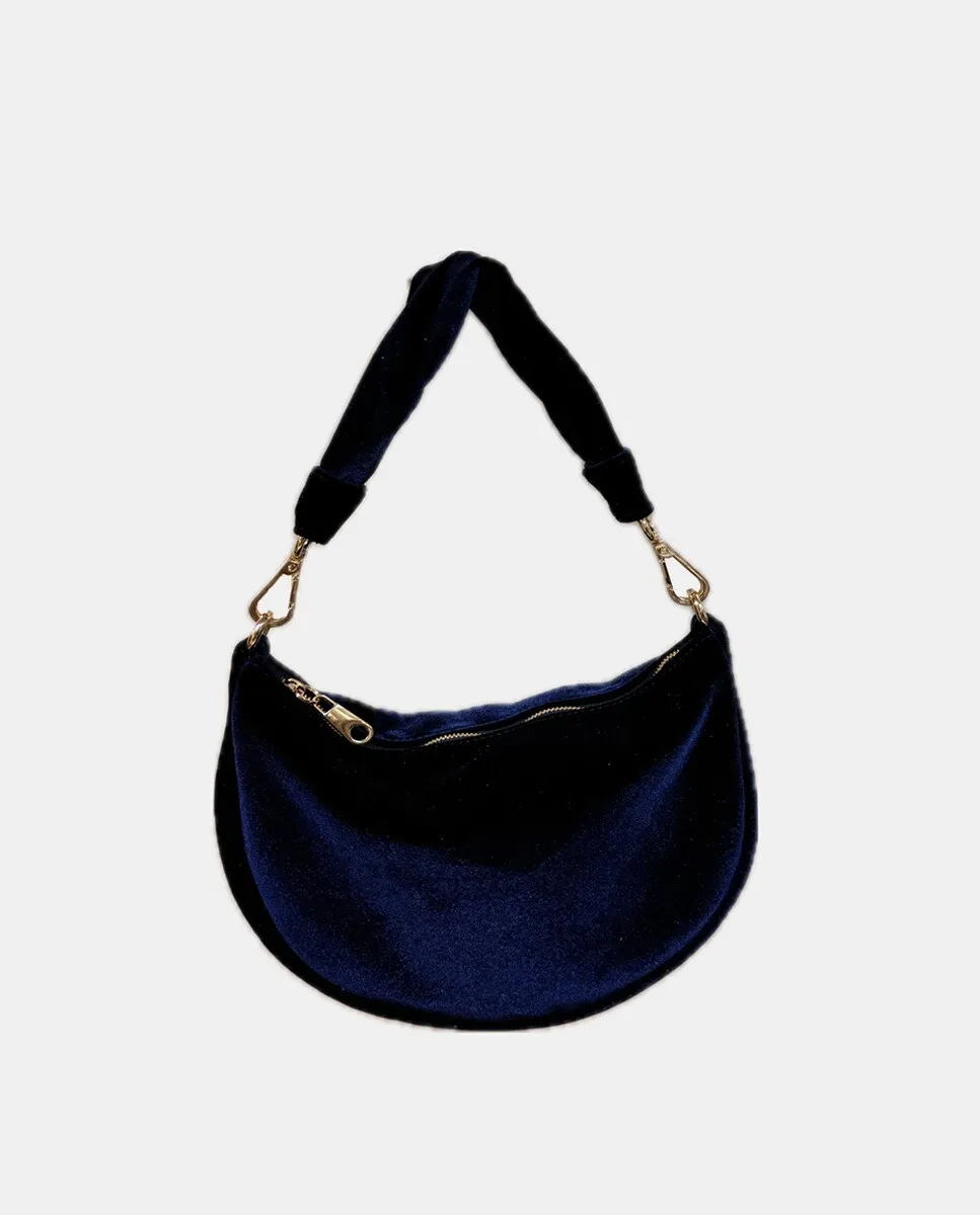 Розовая бархатная сумочка на молнии The Bag Lab, темно-синий
Розовая бархатная сумочка на молнии The Bag Lab, темно-синий