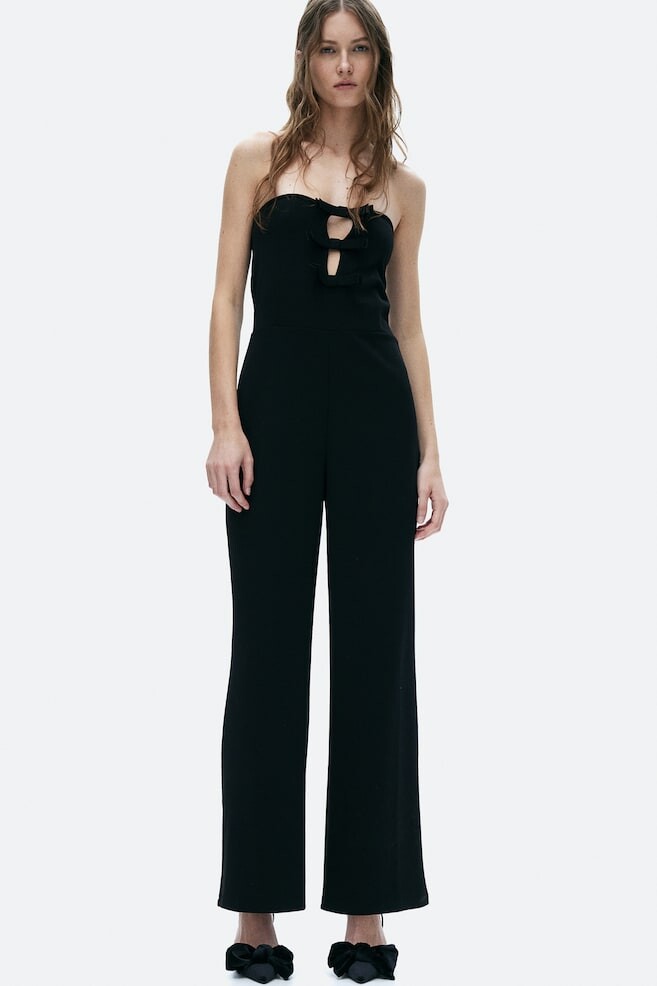 Комбинезон бандо с бантами спереди H&M, черный
Комбинезон бандо с бантами спереди H&M, черный