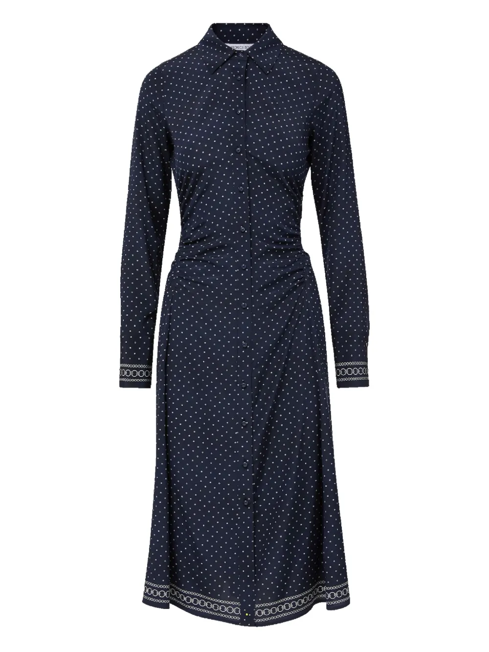 Приталенное платье миди в горох Veronica Beard, синий
Приталенное платье миди в горох Veronica Beard, синий