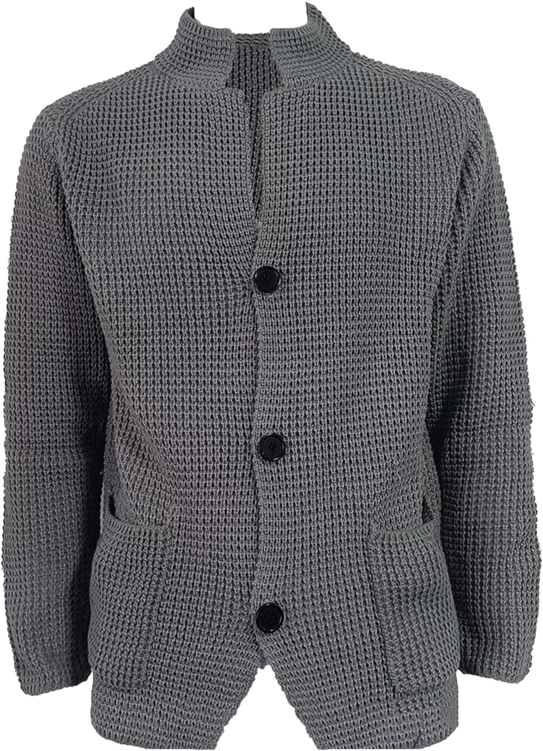 Мужской кардиган с воротником стойкой, длинный рукав, открытая передняя часть, кабельная вязка Maiyifu-GJ
Мужской кардиган с воротником стойкой, длинный рукав, открытая передняя часть, кабельная вязка Maiyifu-GJ