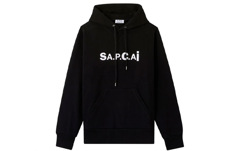 A.pc X худи унисекс Sacai, черный
A.pc X худи унисекс Sacai, черный