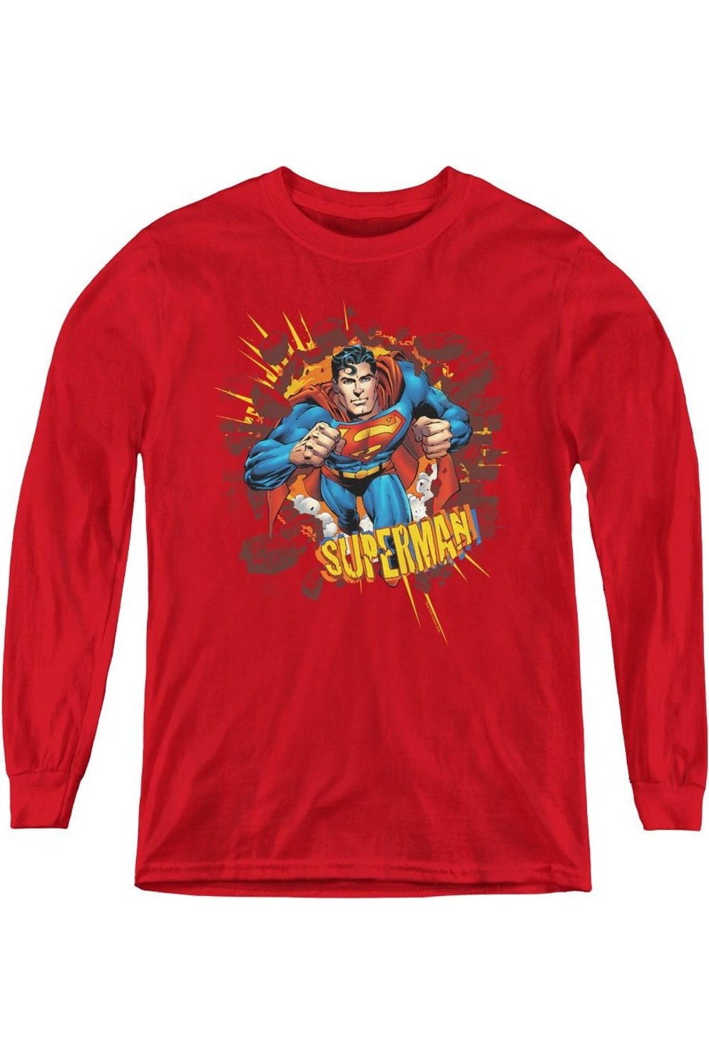 Футболка с длинным рукавом для детей "Superman Sorry About The Wall" Gildan, красный 
Футболка с длинным рукавом для детей "Superman Sorry About The Wall" Gildan, красный