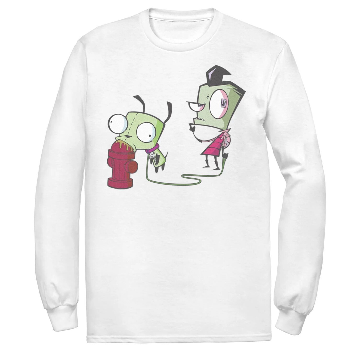 Мужская футболка Invader Zim Walking Gir с изображением пожарного гидранта и портретом с длинными рукавами Nickelodeon, белый
Мужская футболка Invader Zim Walking Gir с изображением пожарного гидранта и портретом с длинными рукавами Nickelodeon, белый