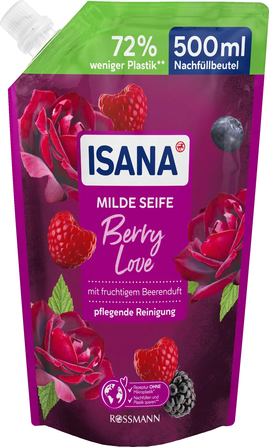 Жидкое мыло ISANA Milde Seife Berry Love Nachfüllbeutel
Жидкое мыло ISANA Milde Seife Berry Love Nachfüllbeutel