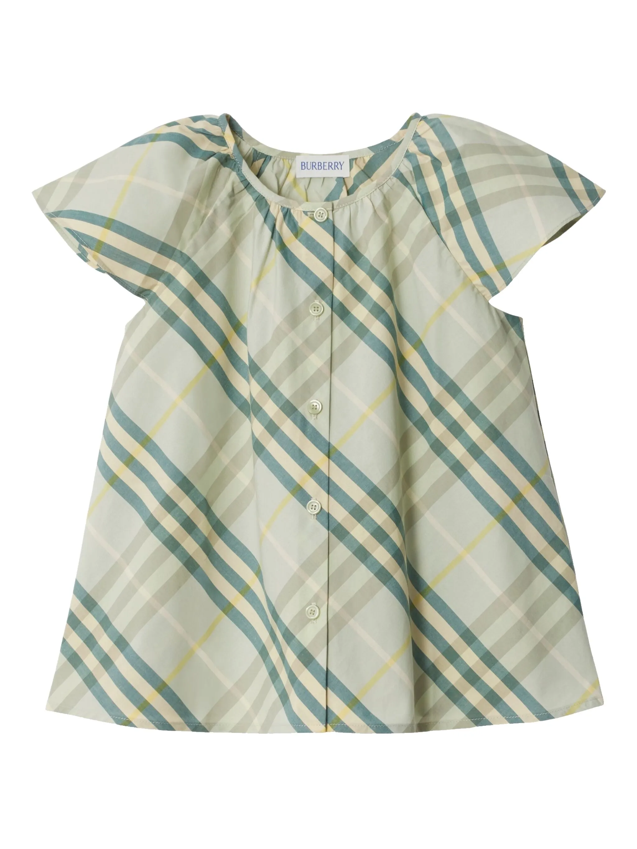 Блузка в клетку Burberry Kids, зеленый
Блузка в клетку Burberry Kids, зеленый