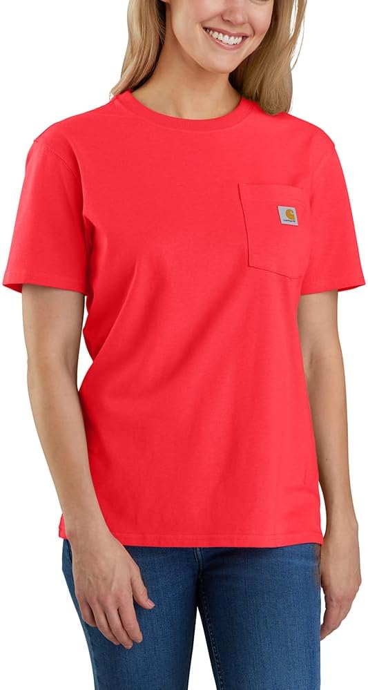 Carhartt женская футболка с карманом, свободный крой, плотная ткань, короткий рукав, Bittersweet
Carhartt женская футболка с карманом, свободный крой, плотная ткань, короткий рукав, Bittersweet