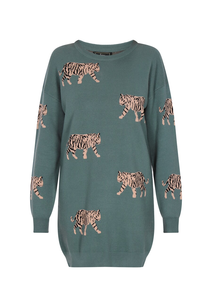 Вязаное платье faina, зеленый 
Вязаное платье faina, зеленый