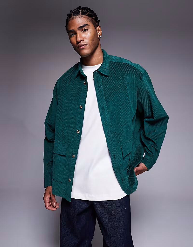 Рубашка свободного кроя зеленого цвета Asos Design
Рубашка свободного кроя зеленого цвета Asos Design