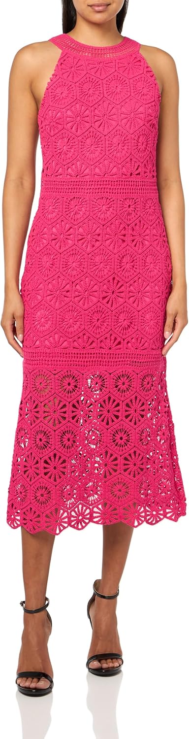 GUESS Женское платье Nicki без рукавов с кружевом, Pink Punch
GUESS Женское платье Nicki без рукавов с кружевом, Pink Punch