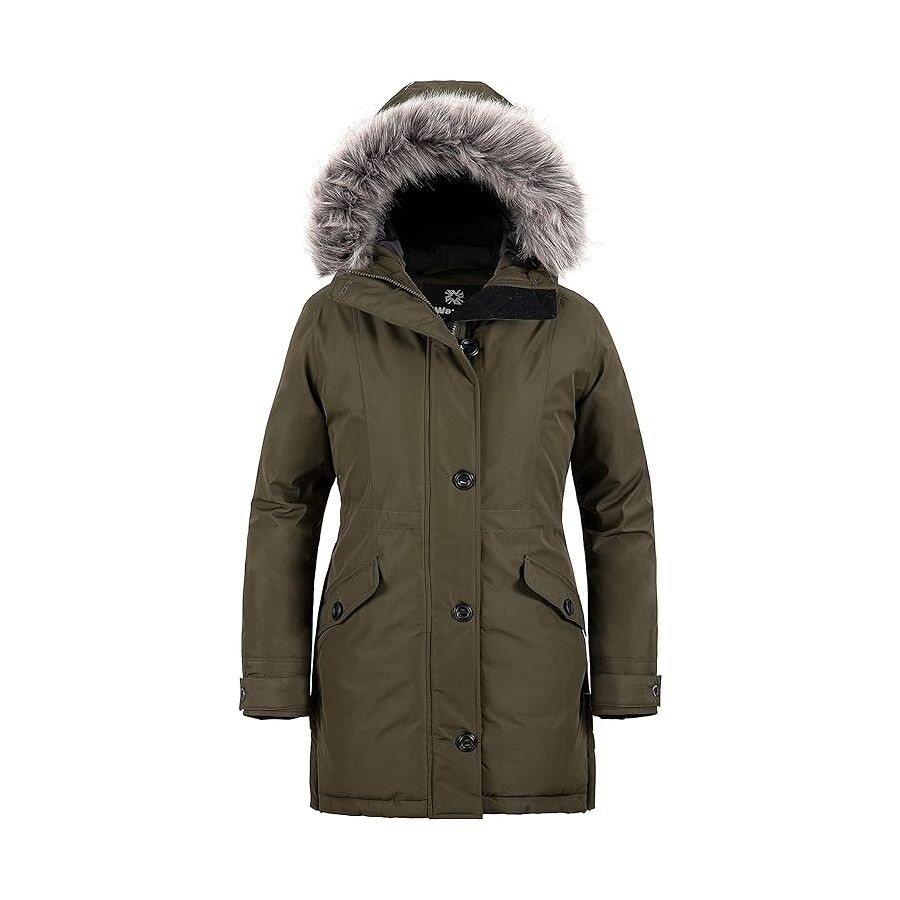 Парка Wantdo Women's Hooded Winter Waterproof Warm Long, зеленый
Парка Wantdo Women's Hooded Winter Waterproof Warm Long, зеленый